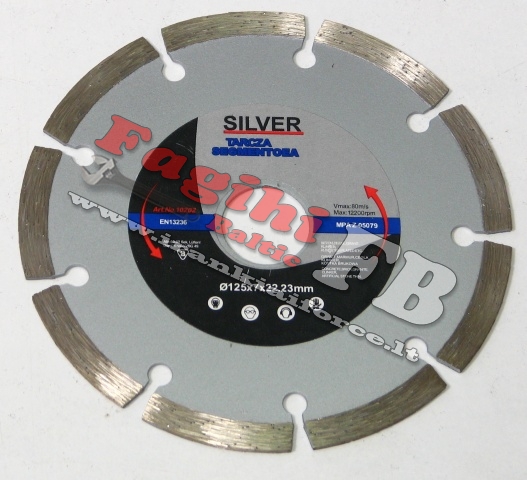 Diskas deimantinis betonui 125 x 7mm